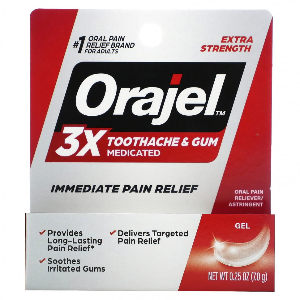   Orajel, 3X       ,  , 7  (0,25 )  IHerb () 