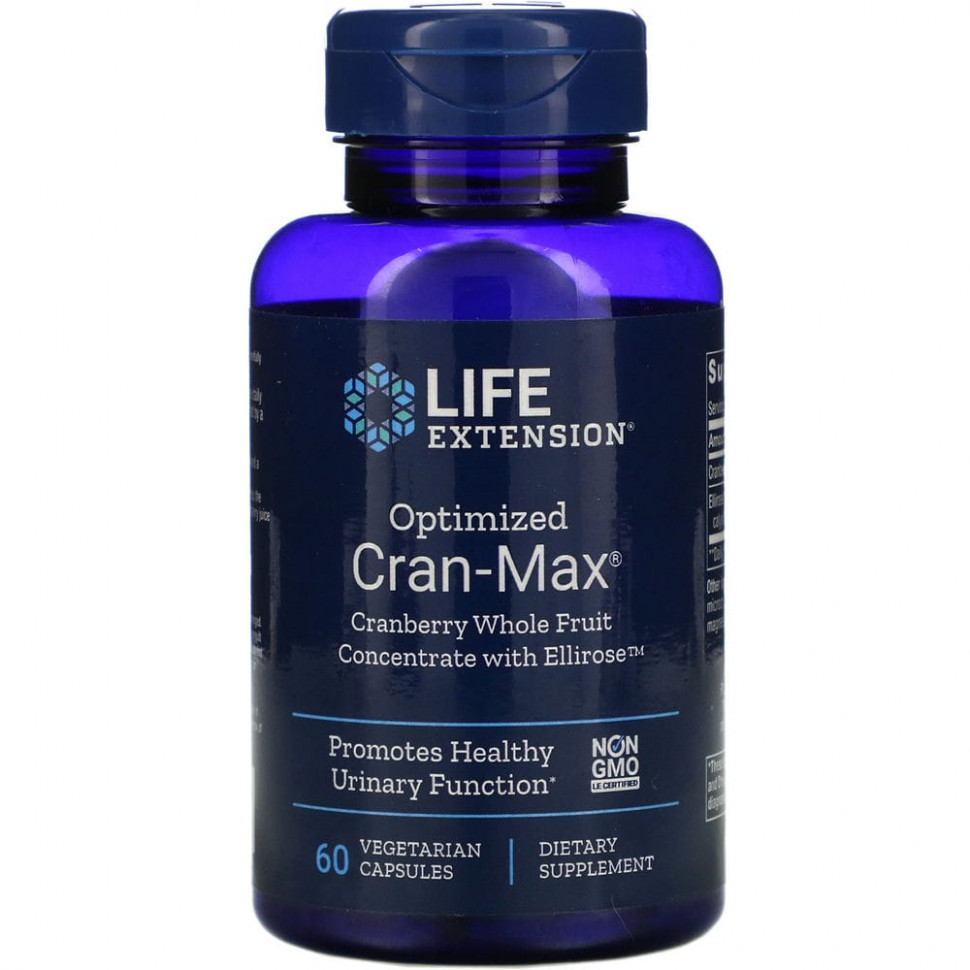  Life Extension, Optimized Cran-Max,       Ellirose, 60      -     , -, 