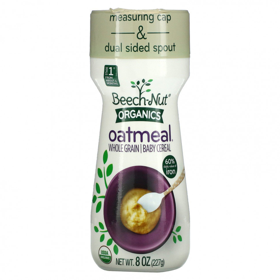 ������ ������ Beech-Nut, Organics Oatmeal, �������������� ������� ����, ���� 1, 227 � (8 �����)  IHerb (������) ����