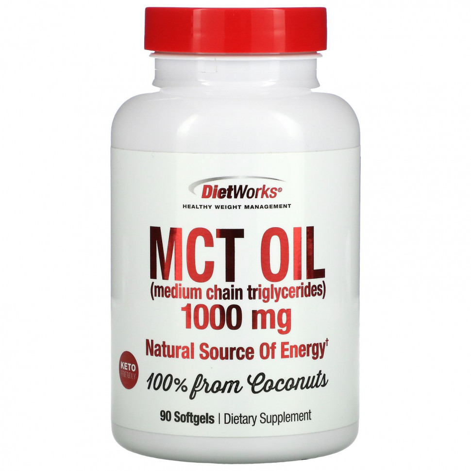  DietWorks,  MCT, 1000 , 90      -     , -, 