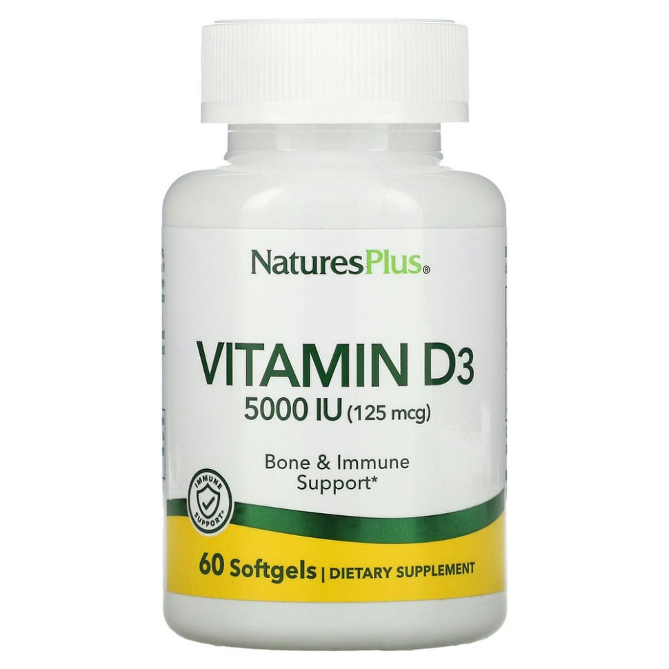  NaturesPlus,  D3, 125  (5000 ), 60      -     , -, 