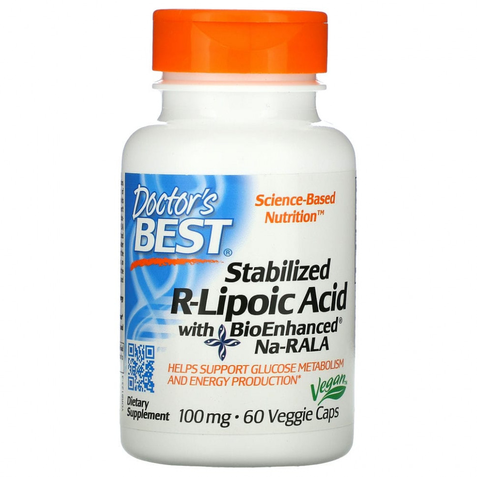  Doctor's Best,  R-   BioEnhanced Na-RALA, 100 , 60      -     , -, 