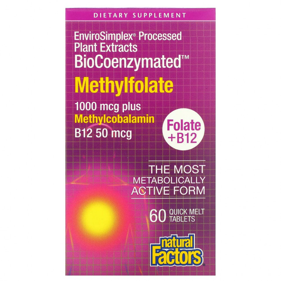  Natural Factors, BioCoenzymated, , 1000 , 60      -     , -, 