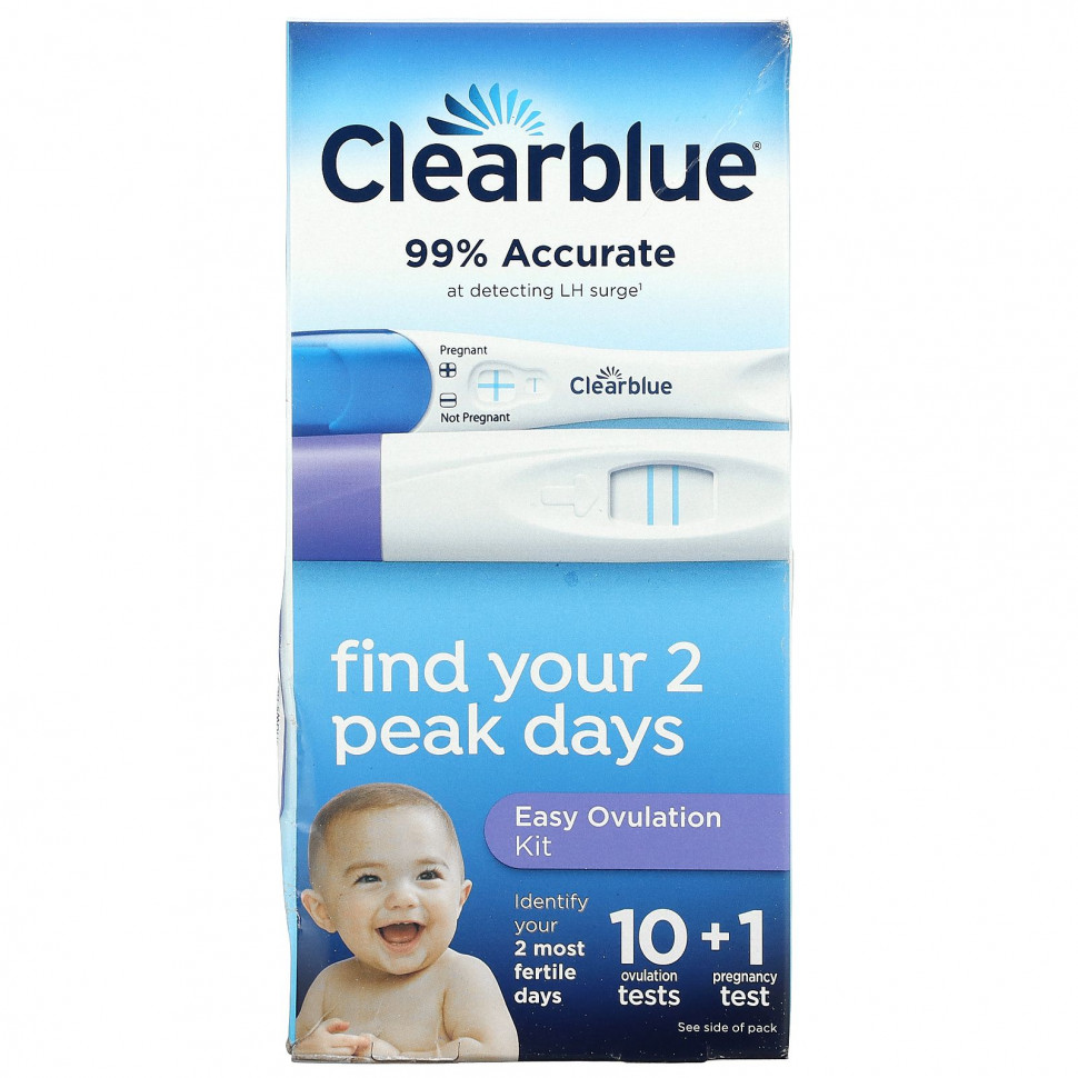  Clearblue, Easy Ovulation Kit, 10    + 1       -     , -, 