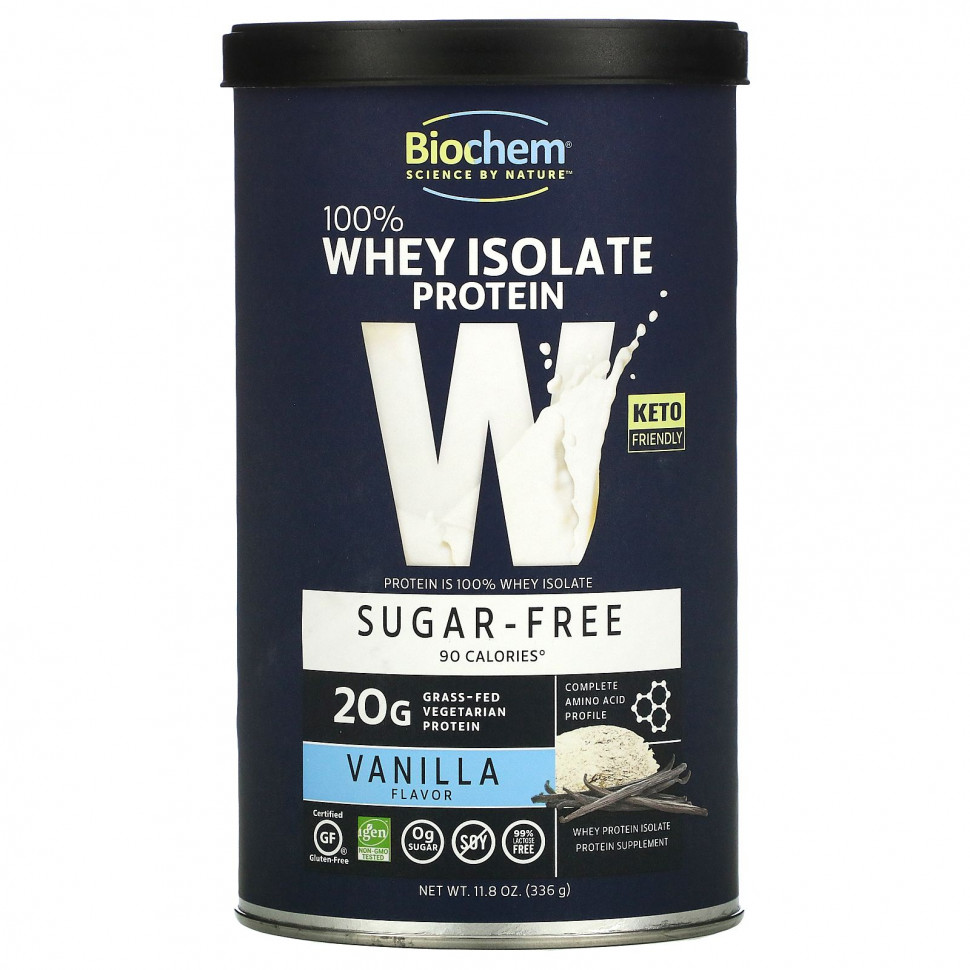 ������ ������ Biochem, 100% Whey Protein, Sugar Free, Vanilla, 11.8 oz (336 g)  IHerb (������) ����