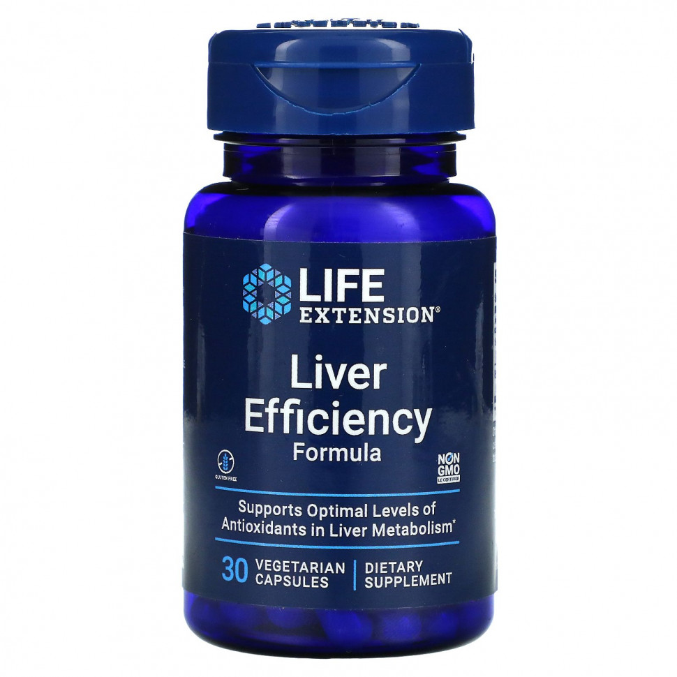 ������ ������ Life Extension, Liver Efficiency Formula, ��� �������� ������ ������, 30 �������������� ������  IHerb (������) ����