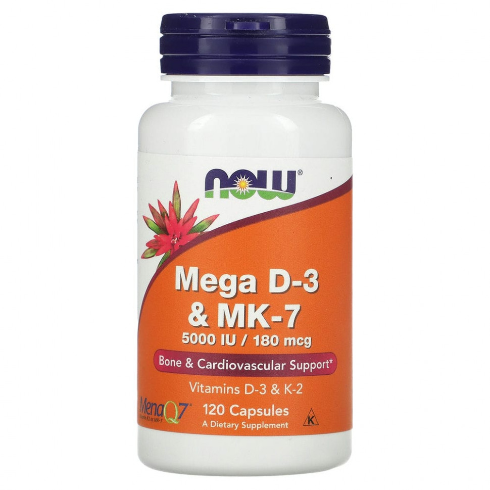  NOW Foods, Mega D-3  MK-7, 120     -     , -, 