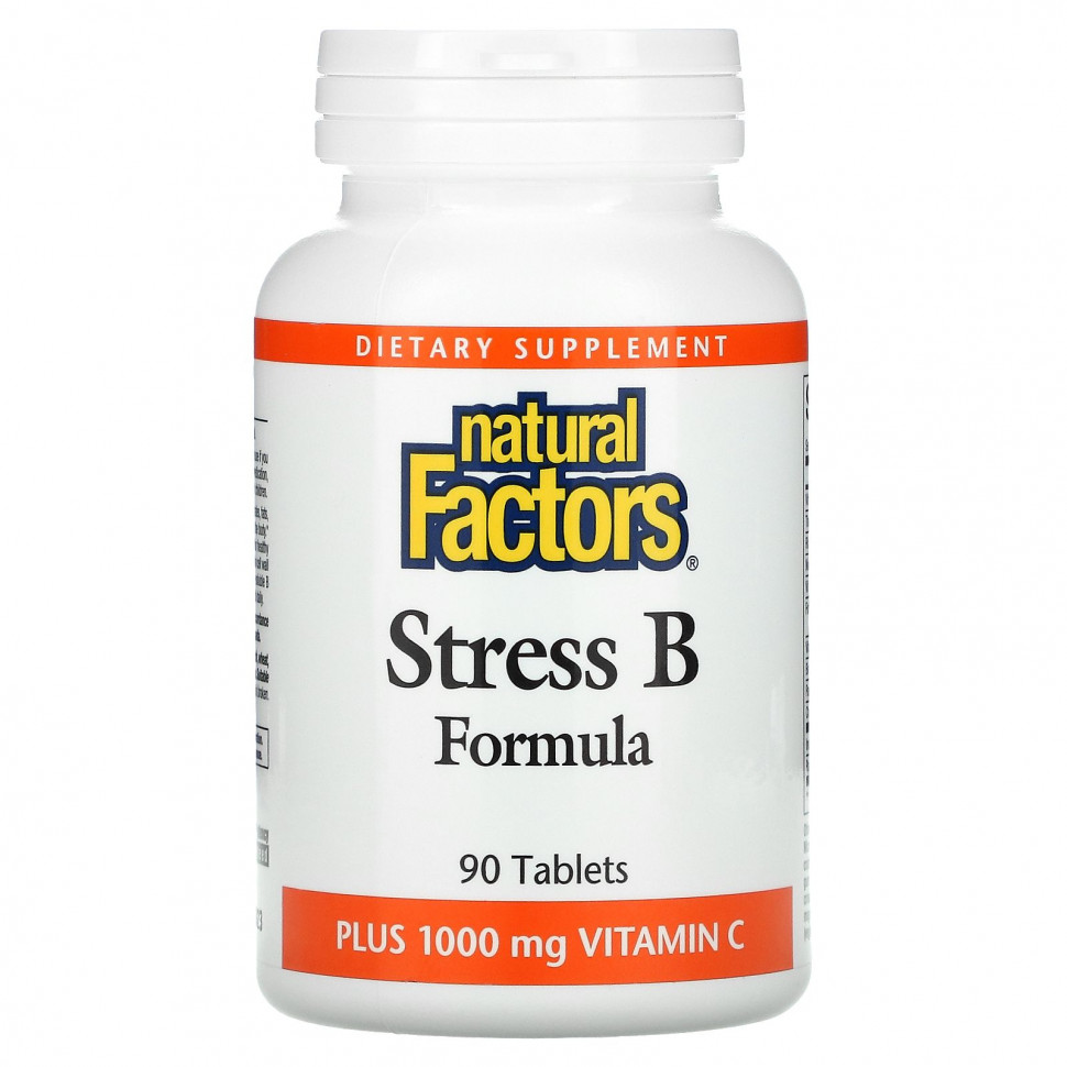 ������ ������ Natural Factors, Stress B Formula, ���� 1000 �� �������� C, 90 ��������  IHerb (������) ����