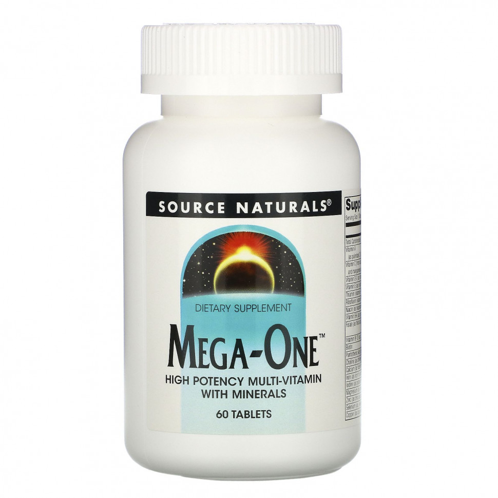 ������ ������ Source Naturals, Mega-One, ����������������� ������������� � ����������, 60 ��������  IHerb (������) ����