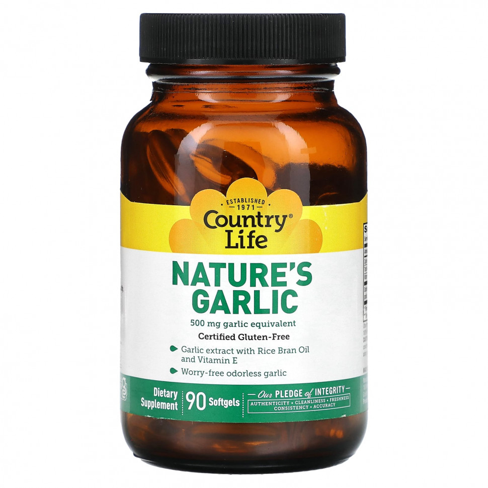  Country Life, Nature's Garlic, 500 , 90      -     , -, 