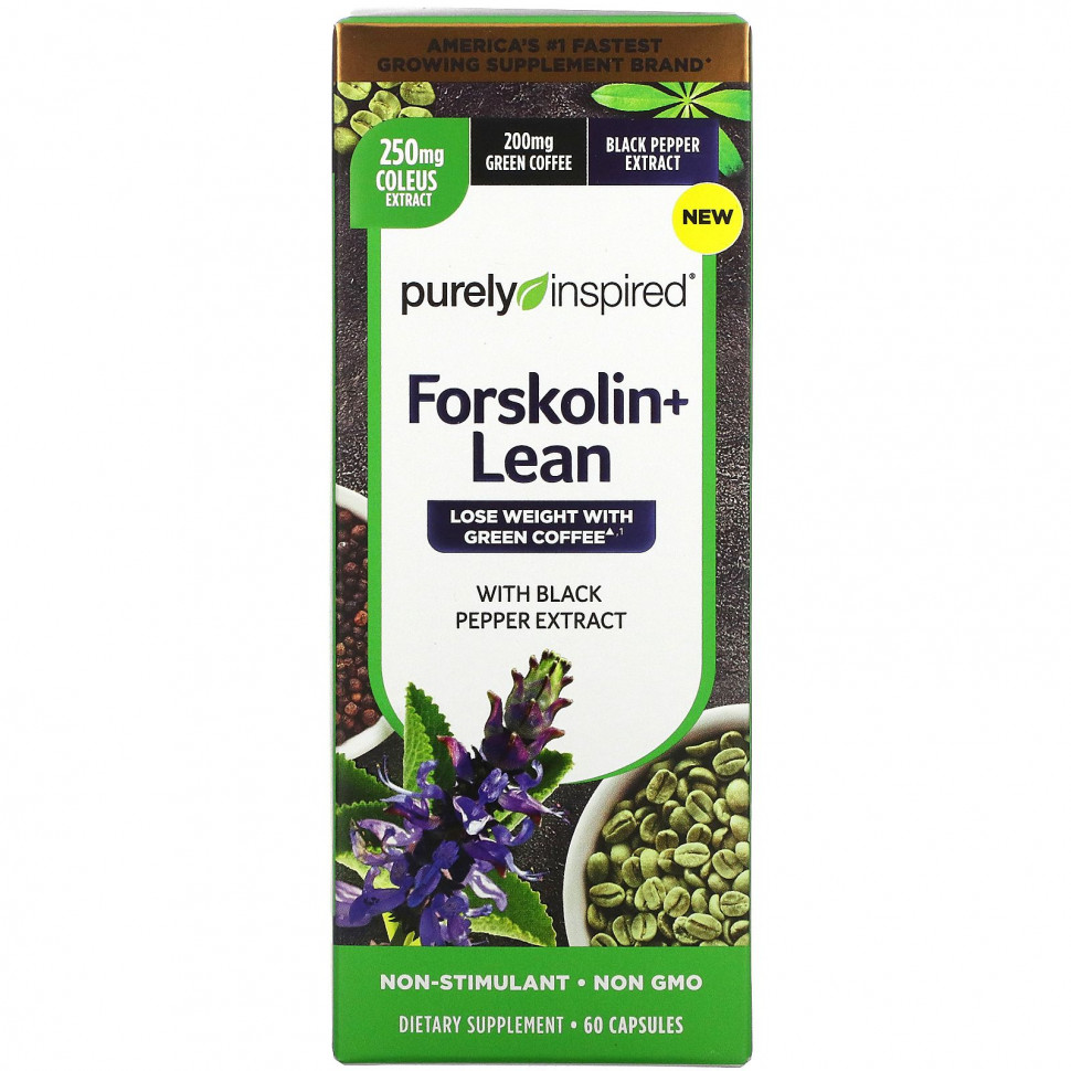 ������ ������ Purely Inspired, Forskolin + Lean, 60 ������  IHerb (������) ����