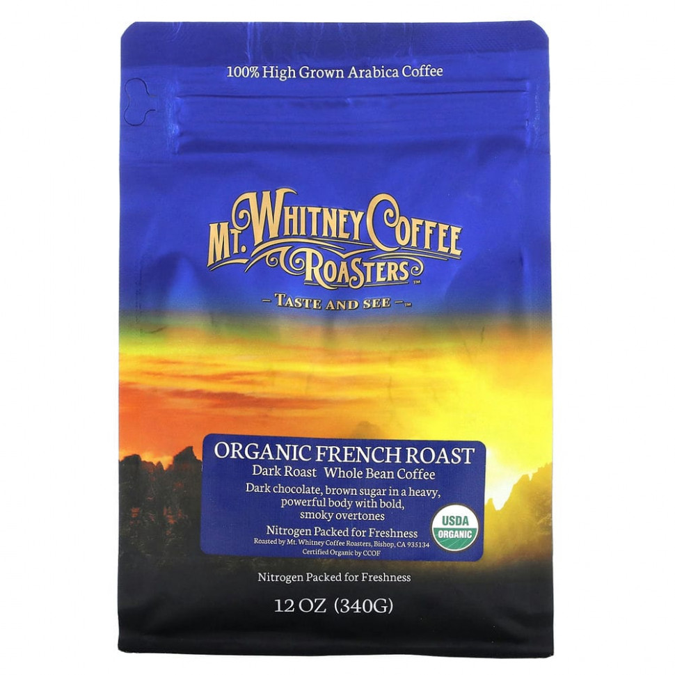  Mt. Whitney Coffee Roasters, Organic French Roast,    ,  , 340  (12 )    -     , -, 