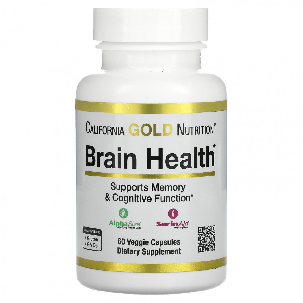  California Gold Nutrition, Brain Health, 60      -     , -, 