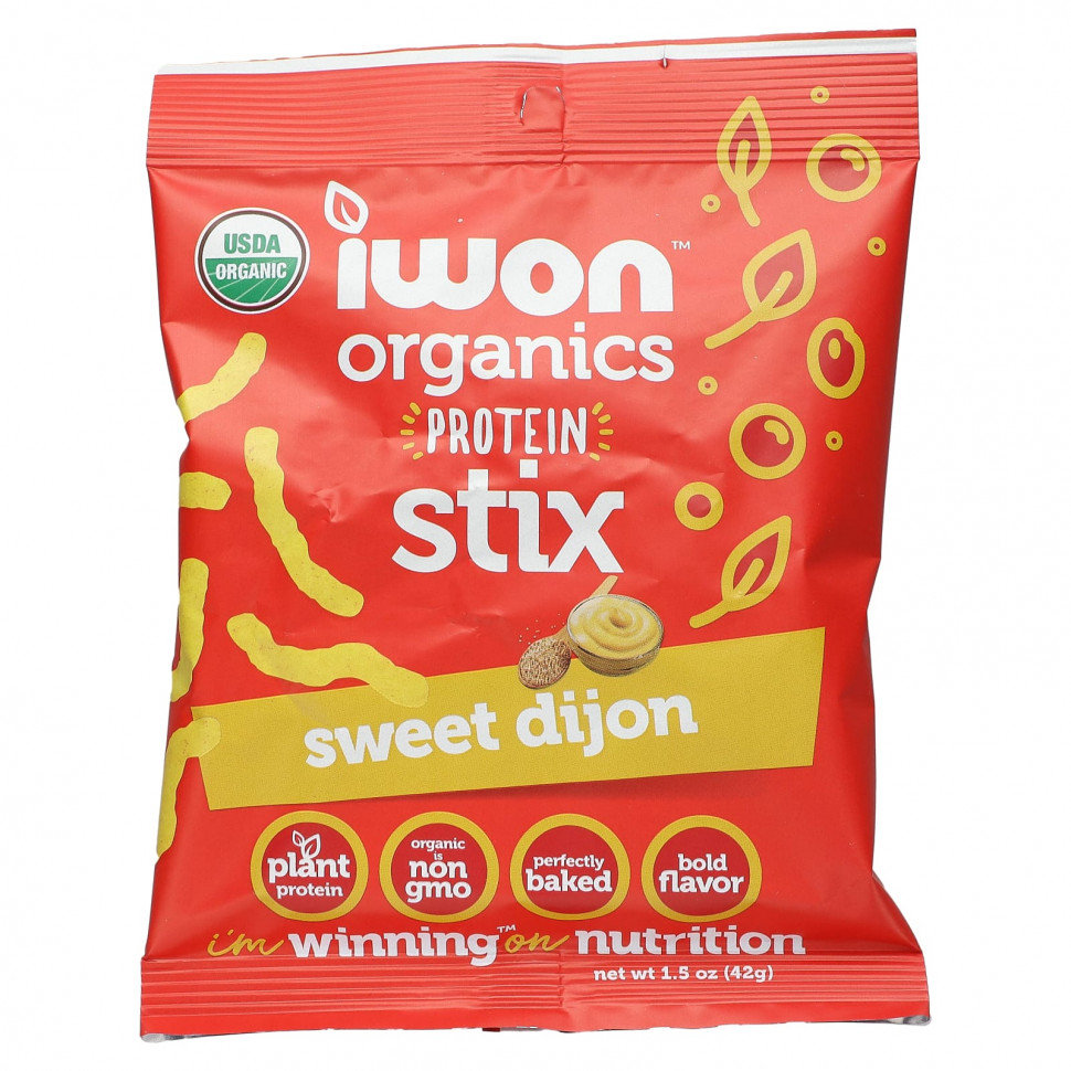  IWON Organics, Organics Protein Stix, Sweet Dijon, 8   42  (1,5 )    -     , -, 