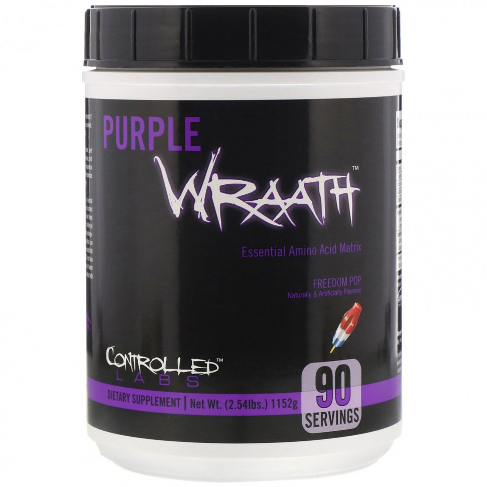 ������ ������ Controlled Labs, PURPLE WRAATH, Freedom Pop, 1152 � (2,54 �����)  IHerb (������) ����