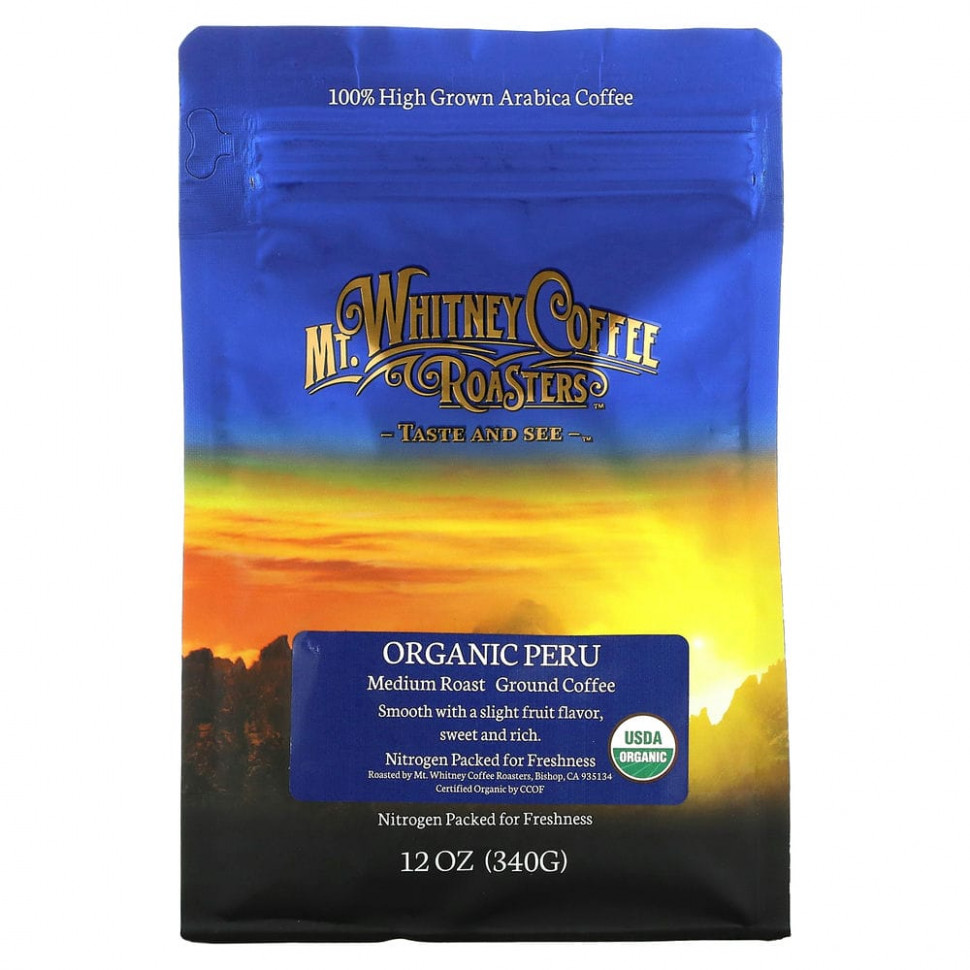  Mt. Whitney Coffee Roasters, Organic Peru,  ,  , 340  (12 )    -     , -, 