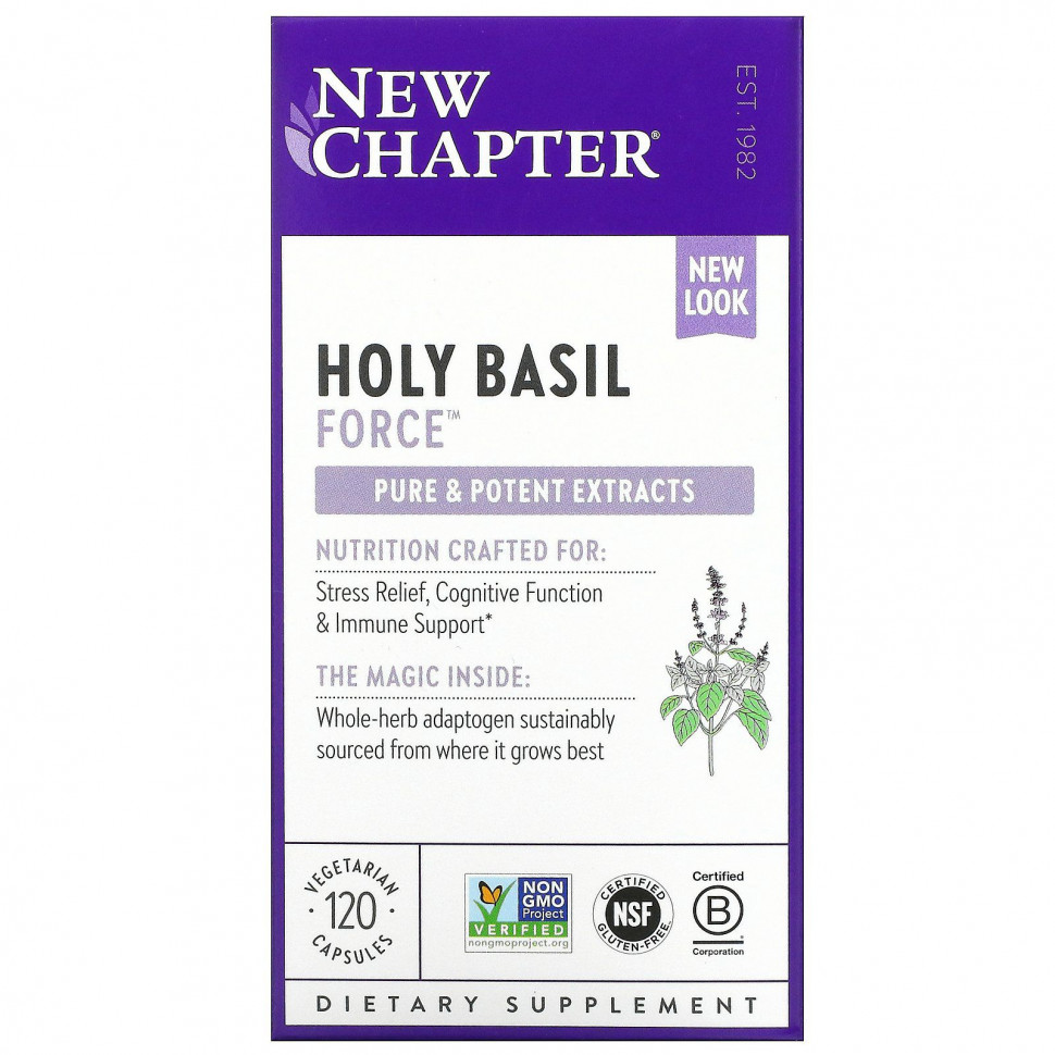 ������ ������ New Chapter, Holy Basil Force, 120 �������������� ������  IHerb (������) ����