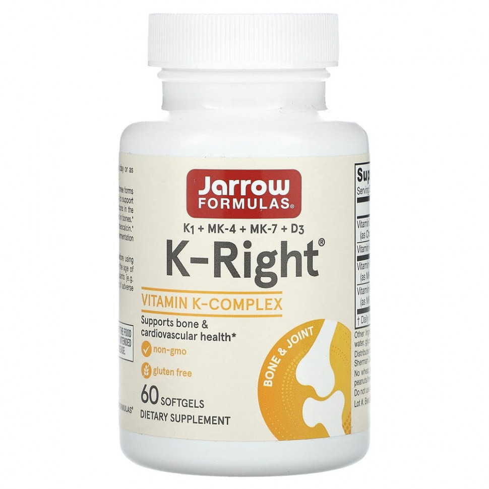 ������ ������ Jarrow Formulas, K-Right, 60 ������ ��������  IHerb (������) ����