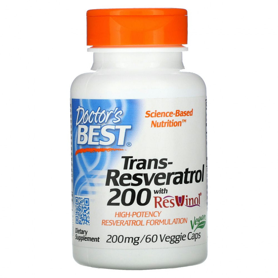 ������ ������ Doctor's Best, �����-����������� 200 � Resvinol, 200 ��, 60 �������������� ������  IHerb (������) ����