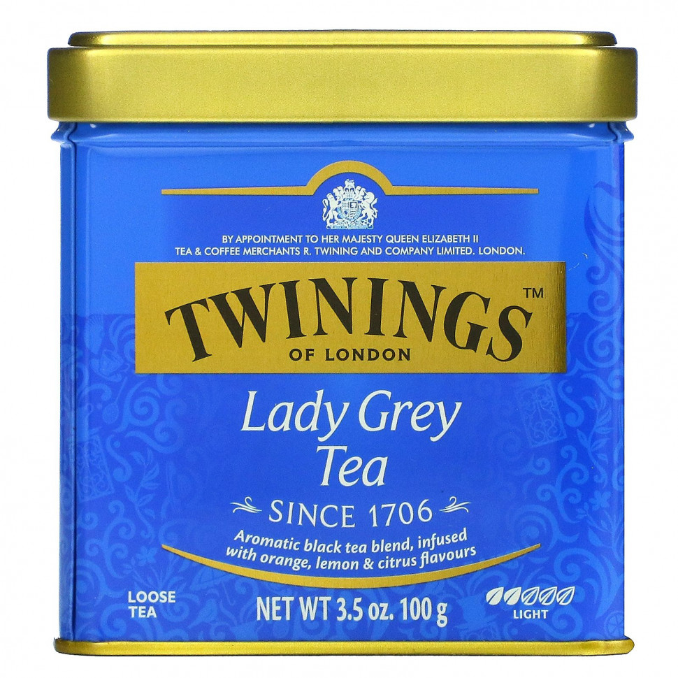 ������ ������ Twinings, Lady Grey, �������� ���, 100 � (3,5 �����)  IHerb (������) ����