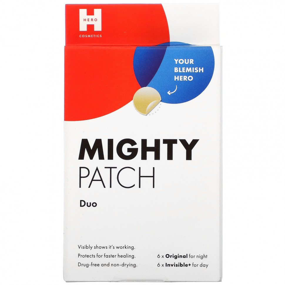  Hero Cosmetics, Mighty Patch Duo, 6 Original + 6 Invisible+ Patches    -     , -, 