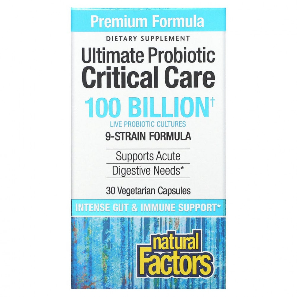  Natural Factors, Ultimate Probiotic Critical Care,     , 100  , 30      -     , -, 