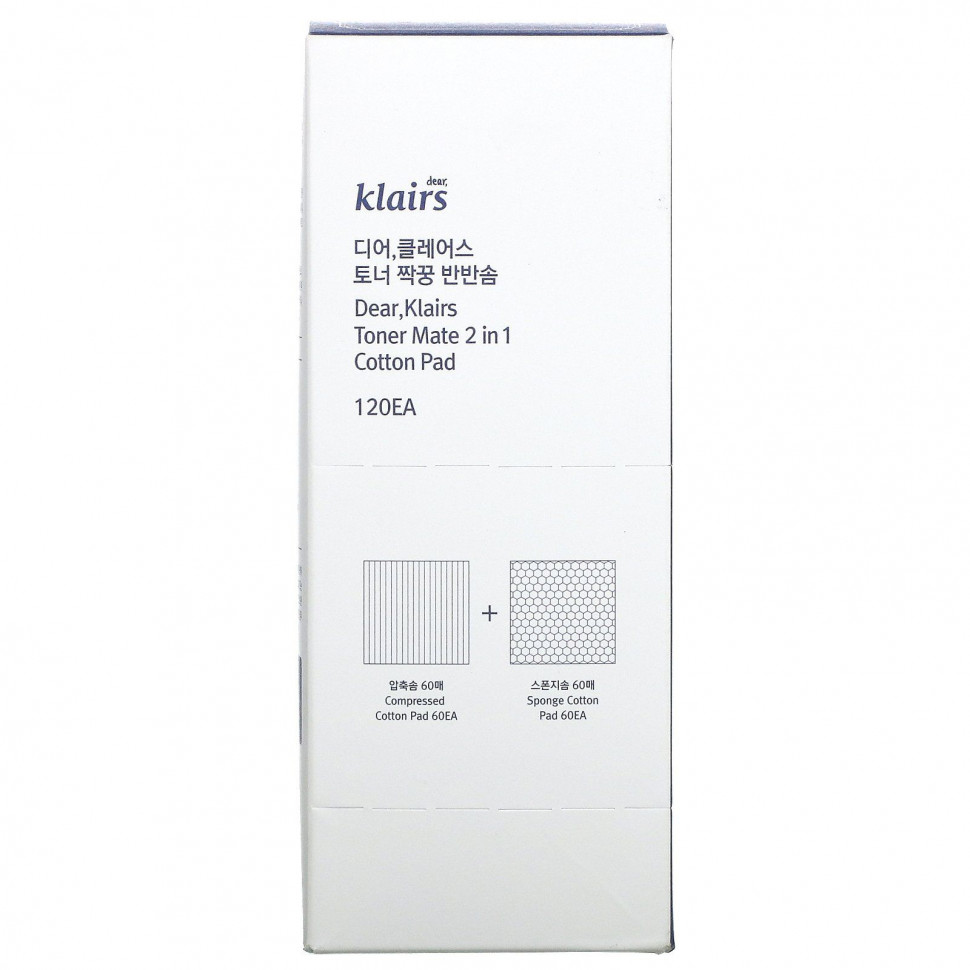 ������ ������ Dear, Klairs, Toner Mate 2 � 1 ������ ������, 60 ������ / 60 �������� ������ ������  IHerb (������) ����