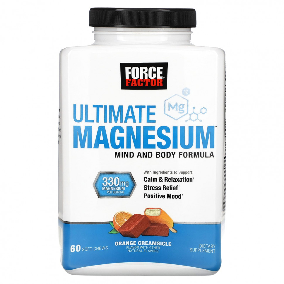 ������ ������ Force Factor, Ultimate Magnesium, ������������ ����, 165 ��, 60 ����������� ��������  IHerb (������) ����