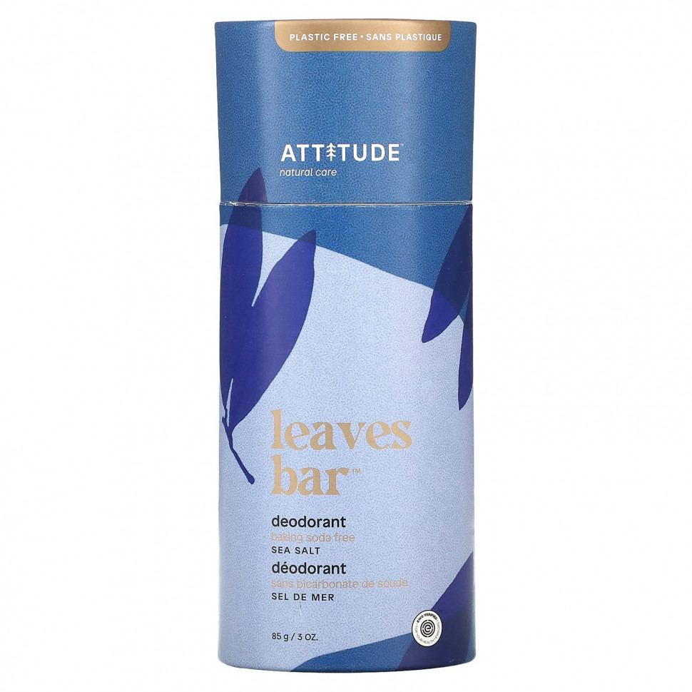 ������ ������ ATTITUDE, Leaves Bar, Deodorant, Sea Salt, 3 oz (85 g)  IHerb (������) ����