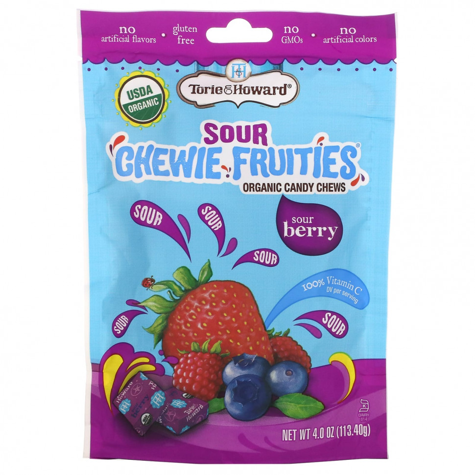  Torie & Howard, Sour Chewie Fruities,   ,  , 113,40  (4 )    -     , -, 