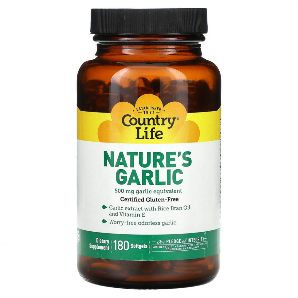  Country Life, Nature's Garlic, 500 , 180      -     , -, 