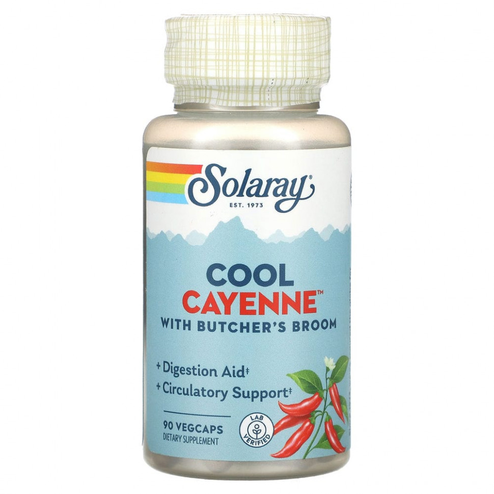 ������ ������ Solaray, Cool Cayenne With Butcher's Broom, 90 �������������� ������  IHerb (������) ����