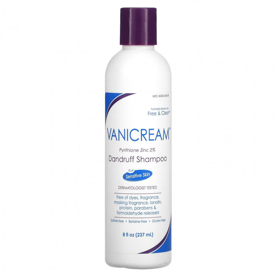   Vanicream, Dandruff Shampoo, For Sensitive Skin, 8 fl oz (237 ml)  IHerb () 