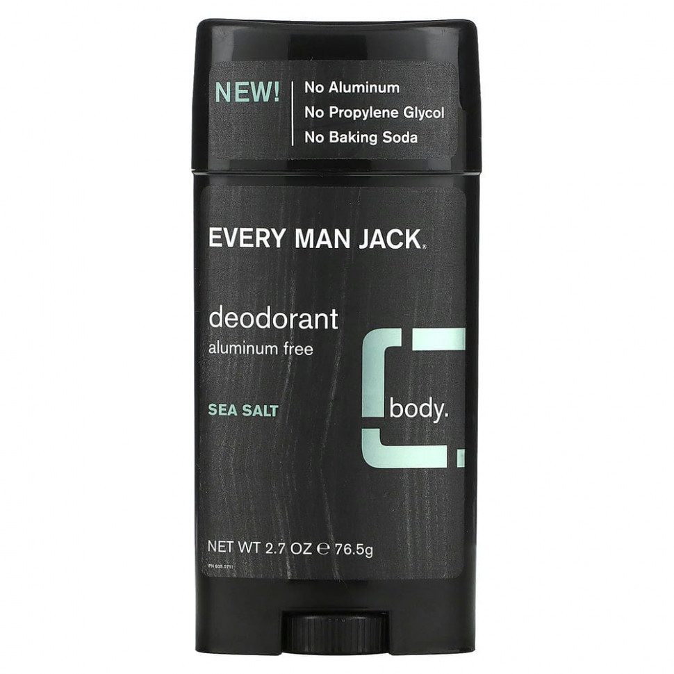 ������ ������ Every Man Jack, ����������, ��� ��������, ������� ����, 76,5 � (2,7 �����)  IHerb (������) ����