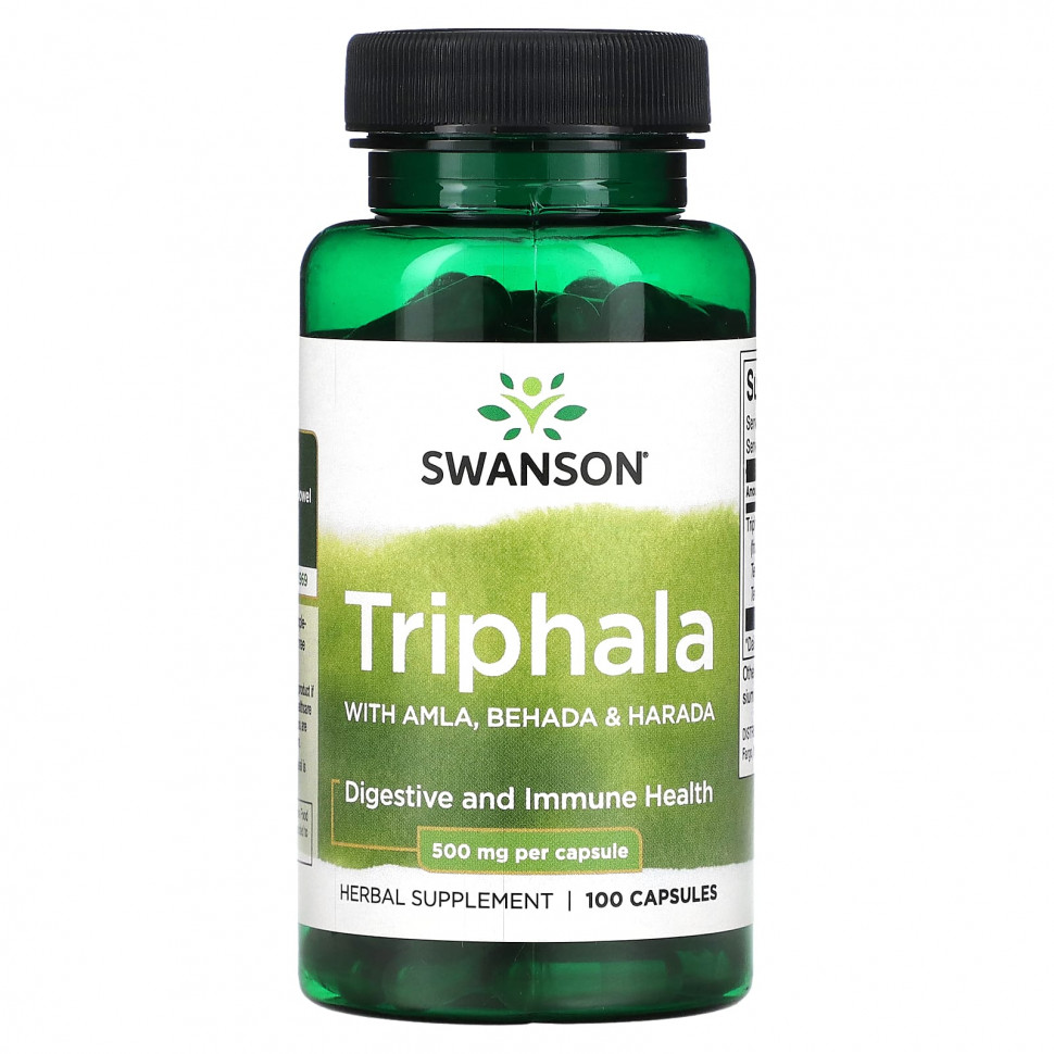 ������ ������ Swanson, Triphla � �����, ������� � �������, 500 ��, 100 ������  IHerb (������) ����