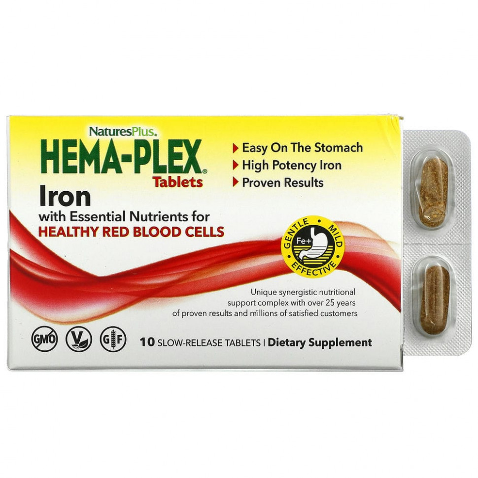  NaturesPlus, Hema-Plex,        , 10        -     , -, 