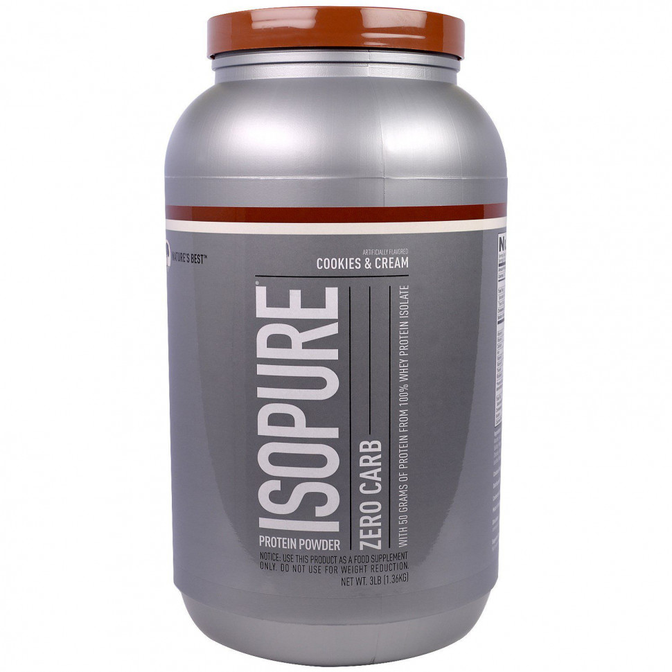 ������ ������ Isopure, Zero Carb, ����������� ������� �� ������ ������� � �����, 1,36 �� (3 �����)  IHerb (������) ����