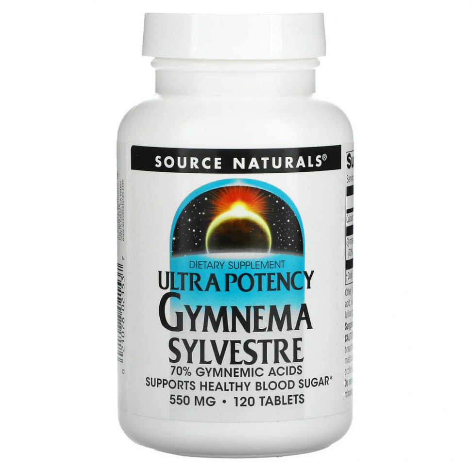  Source Naturals, Ultra Potency Gymnema Sylvestre, 550 , 120     -     , -, 