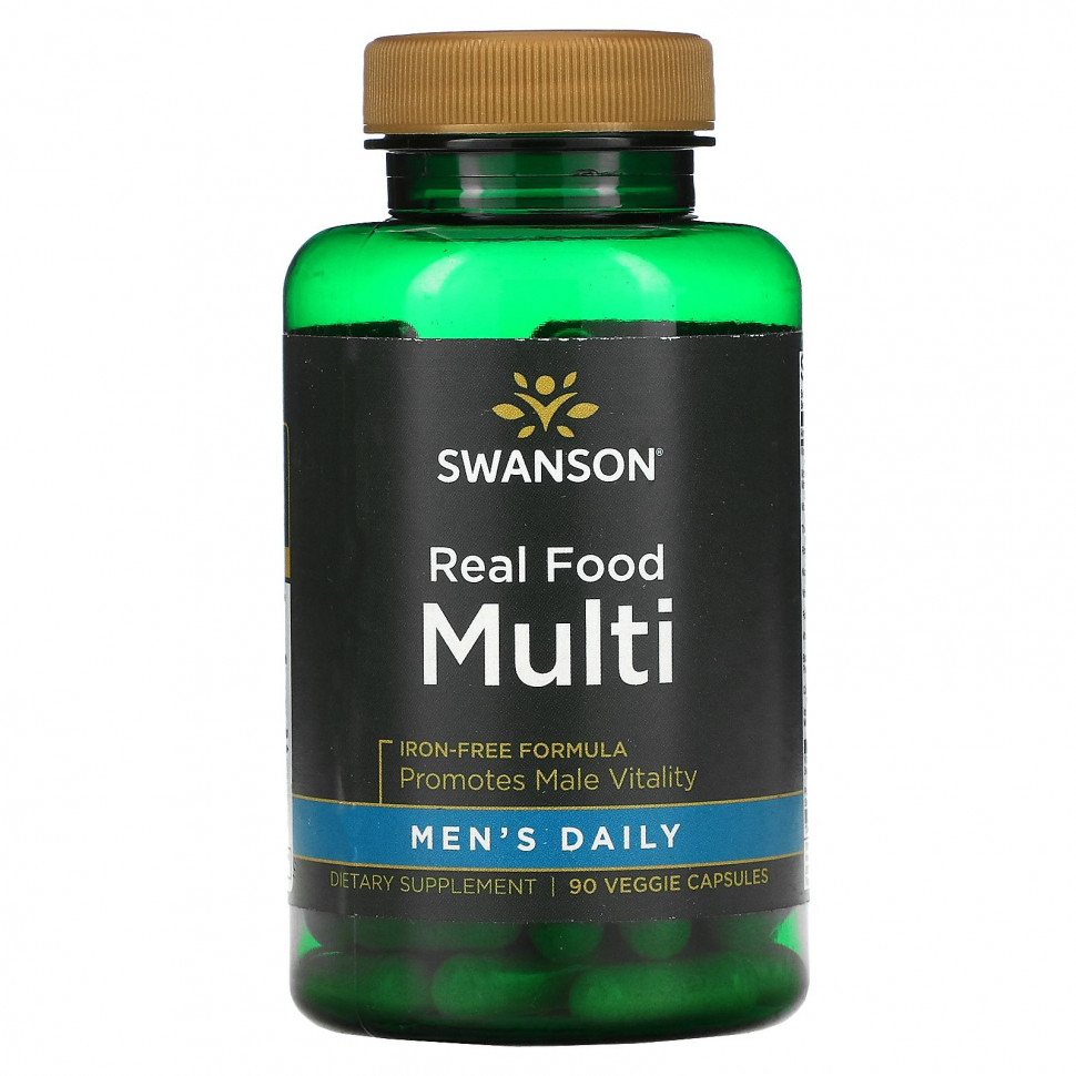  Swanson, Men's Daily, Real Food Multi,  , 90      -     , -, 