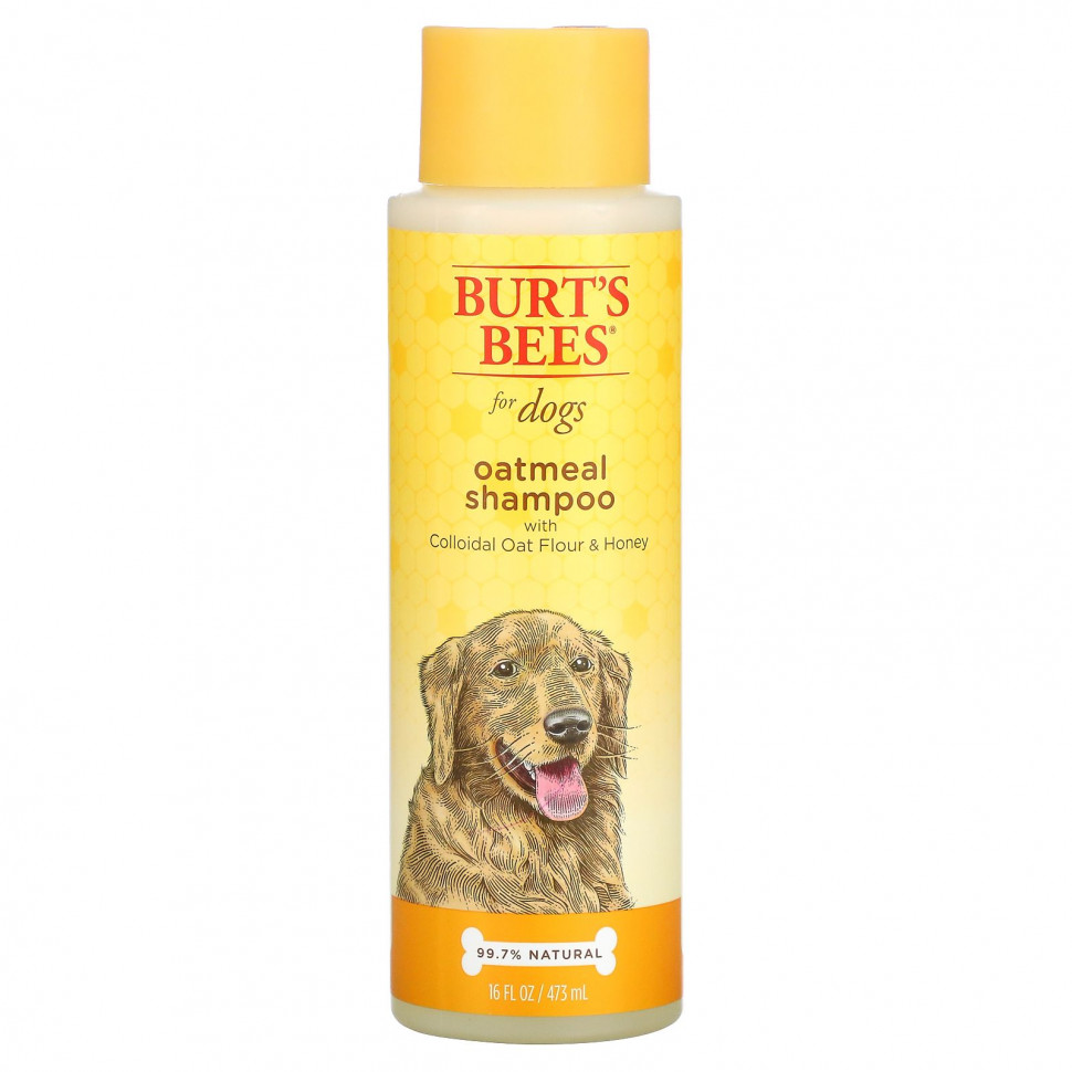  Burt's Bees, Oatmeal Shampoo for Dogs, Colloidal Oat Flour & Honey, 16 fl oz (473 ml)    -     , -, 