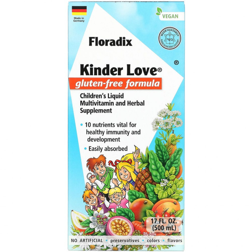  Gaia Herbs, Floradix, Kinder Love,       ,  , 500  (17 . )    -     , -, 