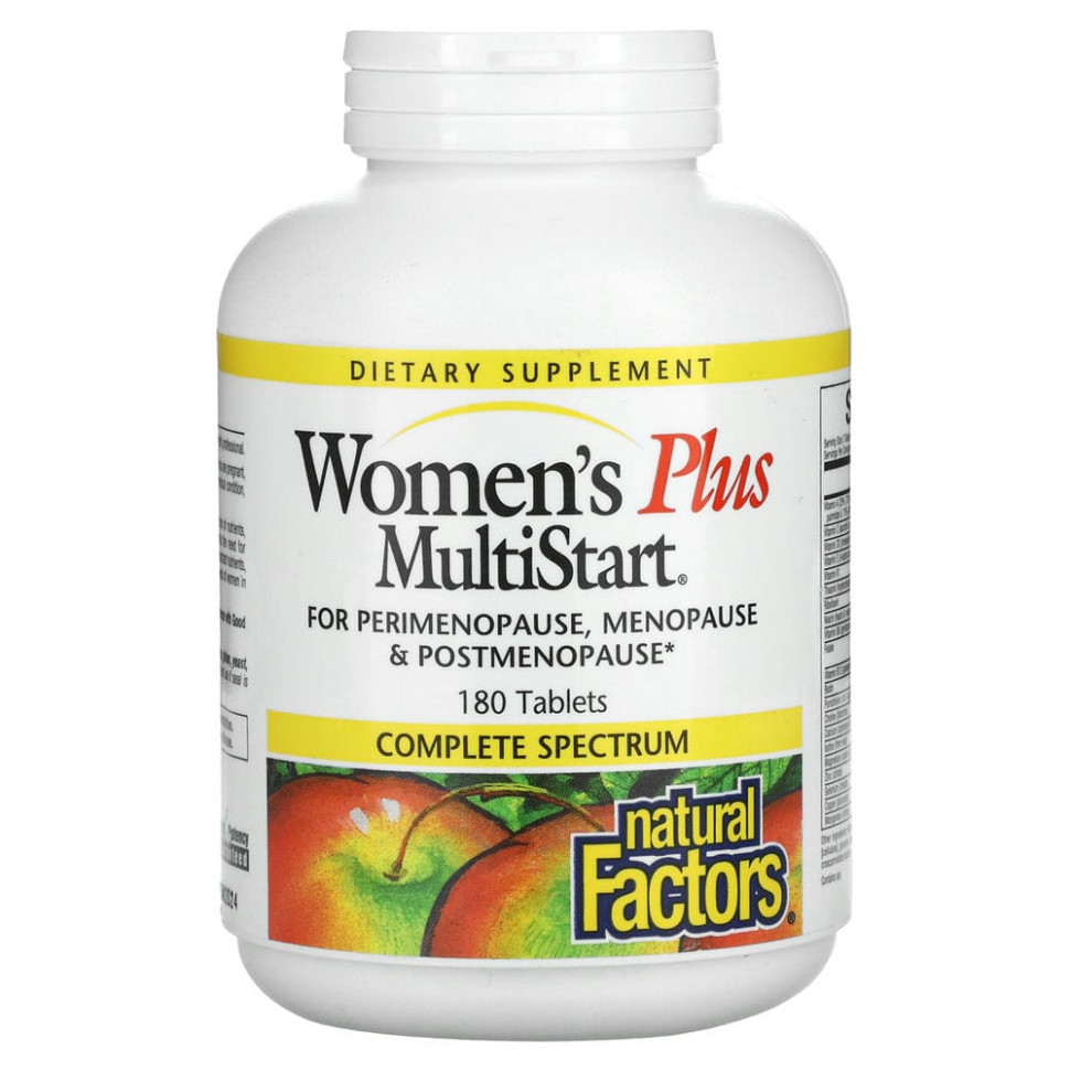  Natural Factors, Women Plus MultiStart,   , 180     -     , -, 