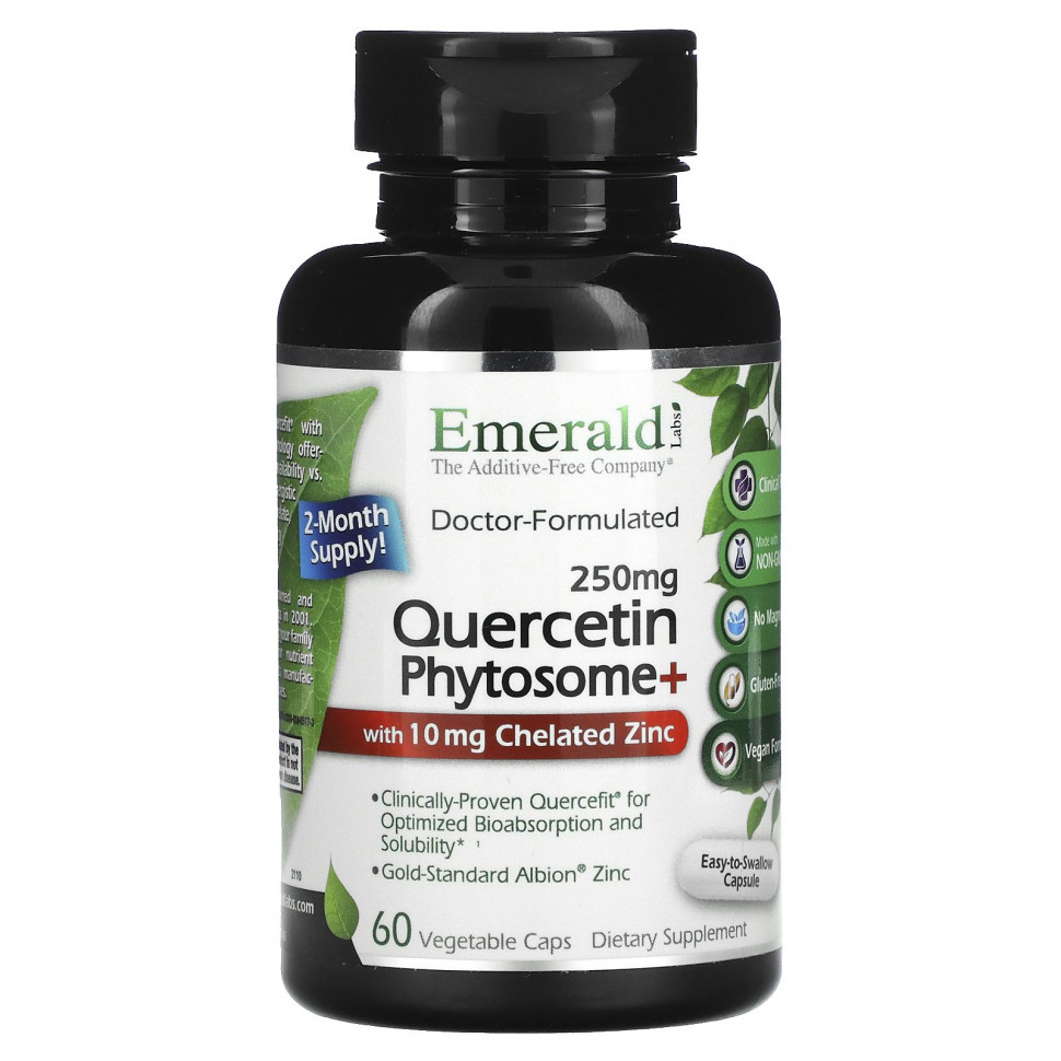 ������ ������ Emerald Laboratories, Quercetin Phytosome+, 250 mg, 60 Vegetable Caps  IHerb (������) ����