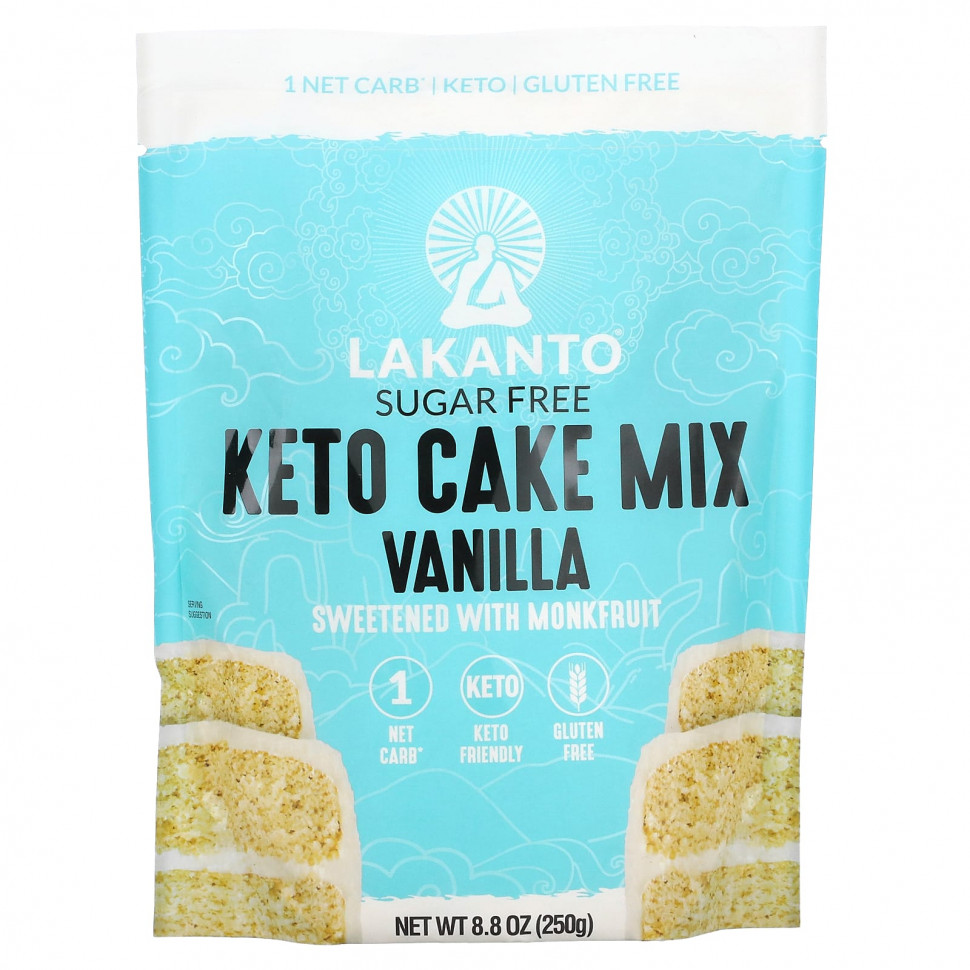  Lakanto, Keto Cake Mix, Vanilla, 8.8 oz (250 g)    -     , -, 