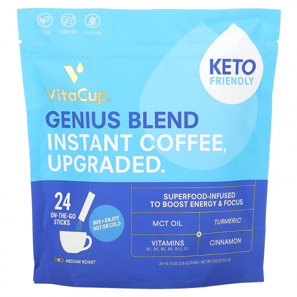  VitaCup, Genius Blend,  ,  , 24   ,  3,8  (0,13 )     -     , -, 