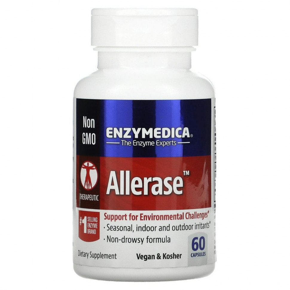  Enzymedica, Allerase, 60     -     , -, 