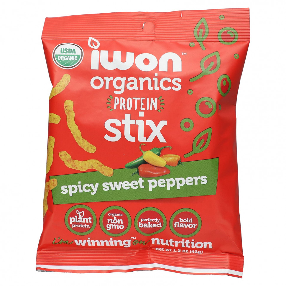  IWON Organics, Organics Protein Stix,   , 8   42  (1,5 )    -     , -, 