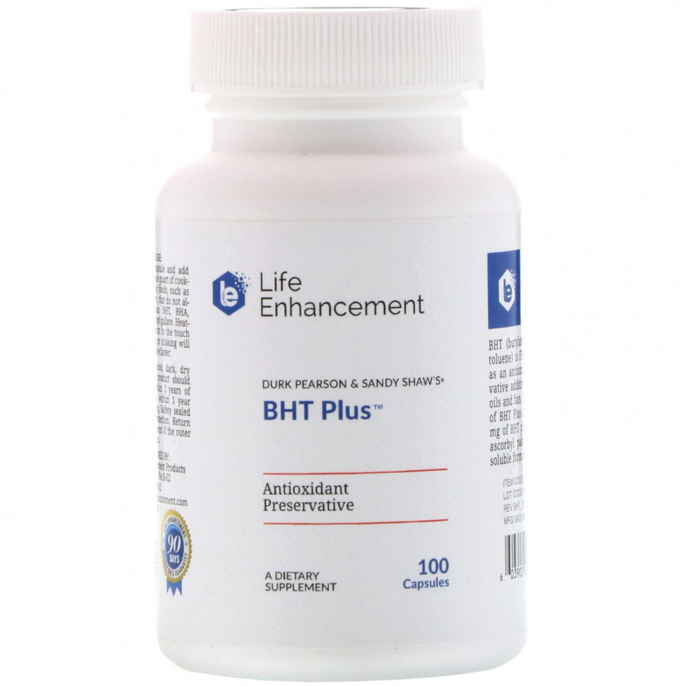 ������ ������ Life Enhancement, Durk Pearson & Sandy Shaw's BHT Plus, ������� � ���������������������, 100 ������  IHerb (������) ����