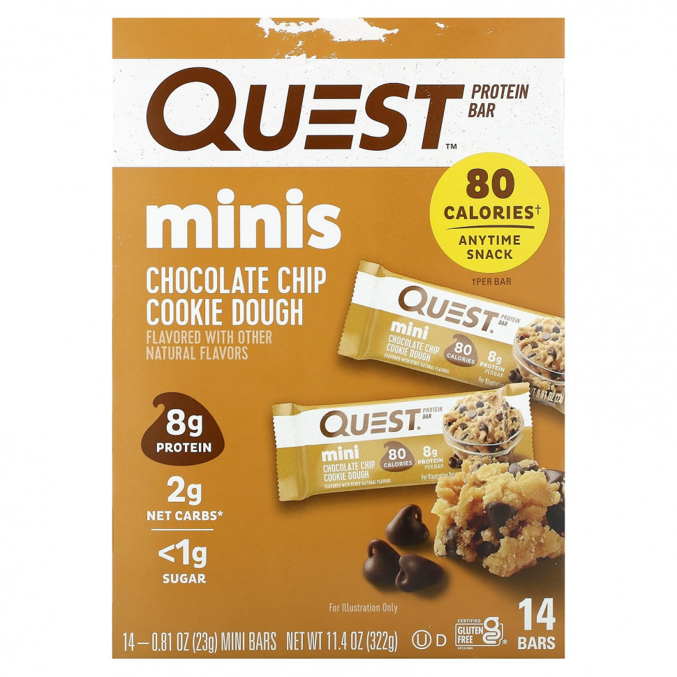  Quest Nutrition, Protein Bar, Minis,      , 14 , 23  (0,81 )    -     , -, 