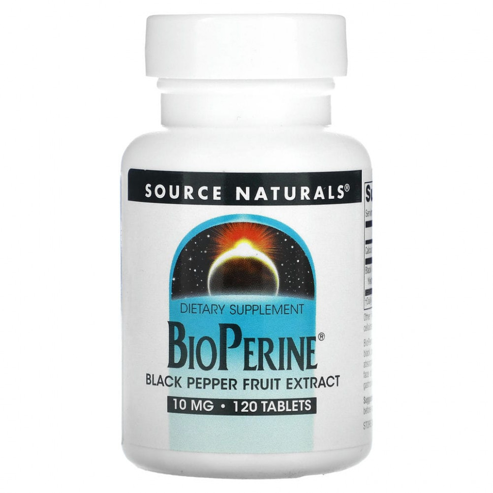  Source Naturals, BioPerine, 10 , 120     -     , -, 